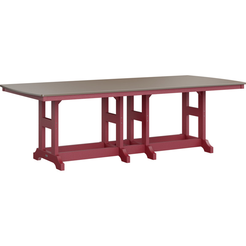 Table de salle à manger rectangulaire 96 po Berlin Gardens Garden Classic, Bronze martelé, H 30,87 po x l 96 po x P 44 po