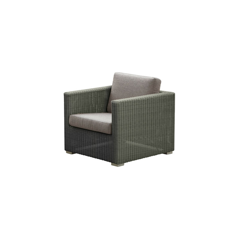 Outdoor Armchair, Taupe, Natural