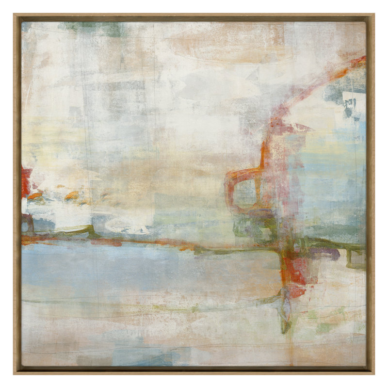 White Bluffs 6 Print by Maeve Harris, Oak Floater Framed, 30" H x 30" W x 2" D