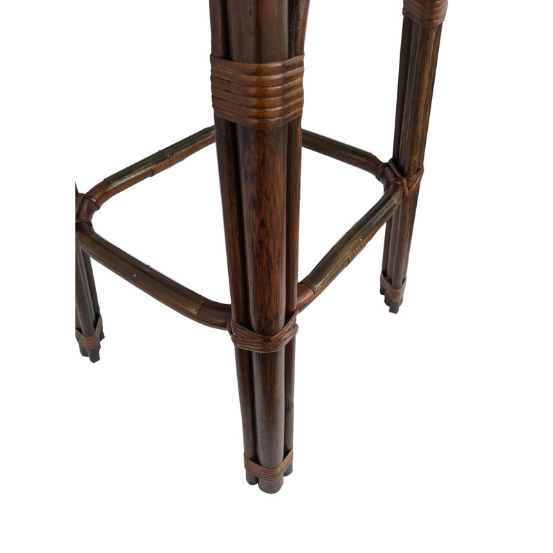  Oriental Rattan Backless Bar Stool Counter Height
