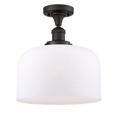 Bell - 1 Light 12" Semi-Flush Mount