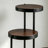 Black And Walnut 3-Tier Foldable Plant Stand