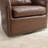  Kasia 27.6'' Wide Luxe Soft Swivel Arm Barrel Chair with Nailhead Trim and Removable Cushion-111056211