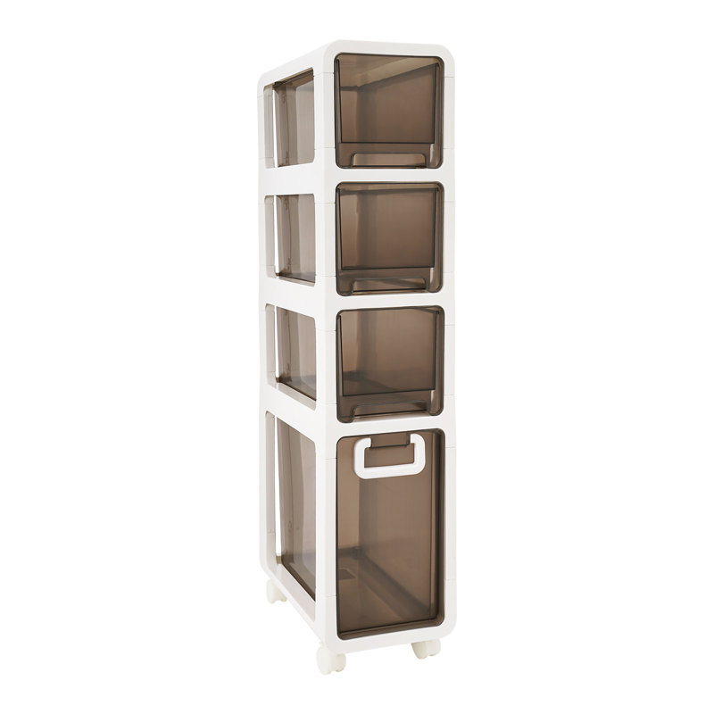 Freestanding Bathroom Storage Cabinet, 39.8" H x 9" W x 16.7" D