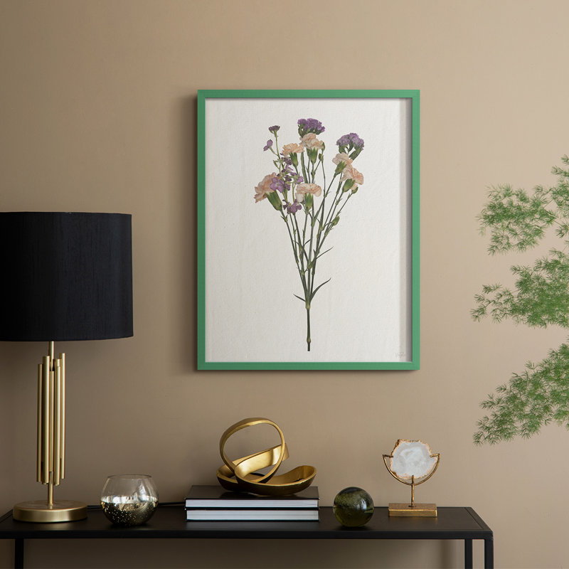 Organic Floral II Framed Print - Solid Wood