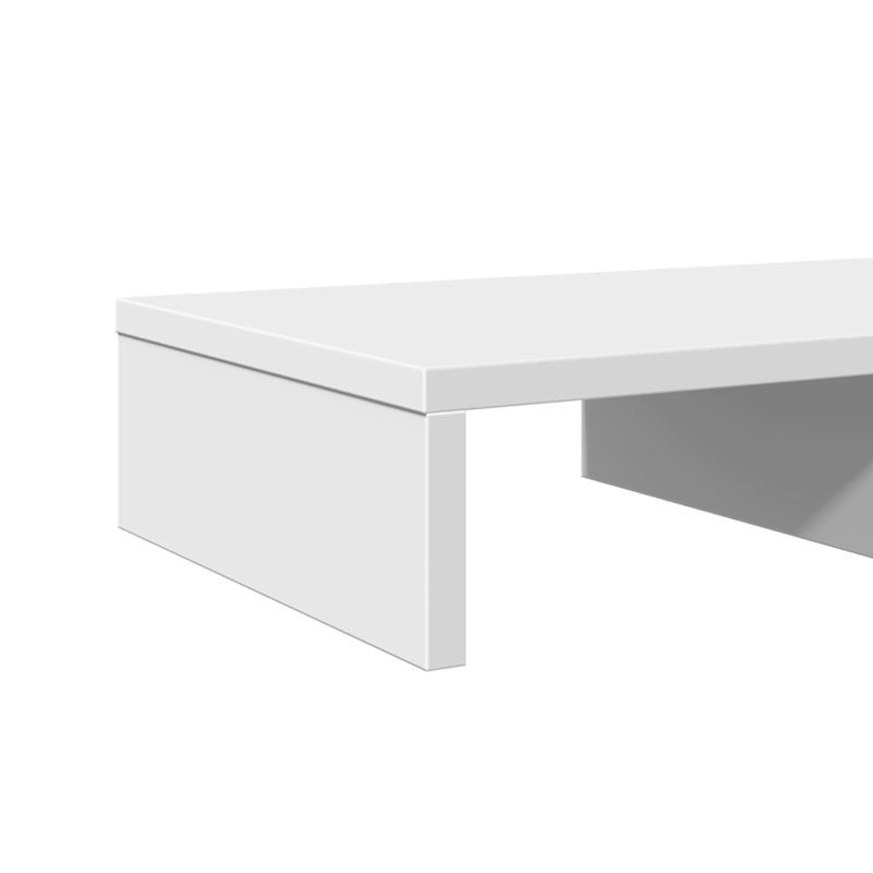 Bata Manufactured Wood Monitor Stand, 10.5cm H x 60cm W x 24cm D, White