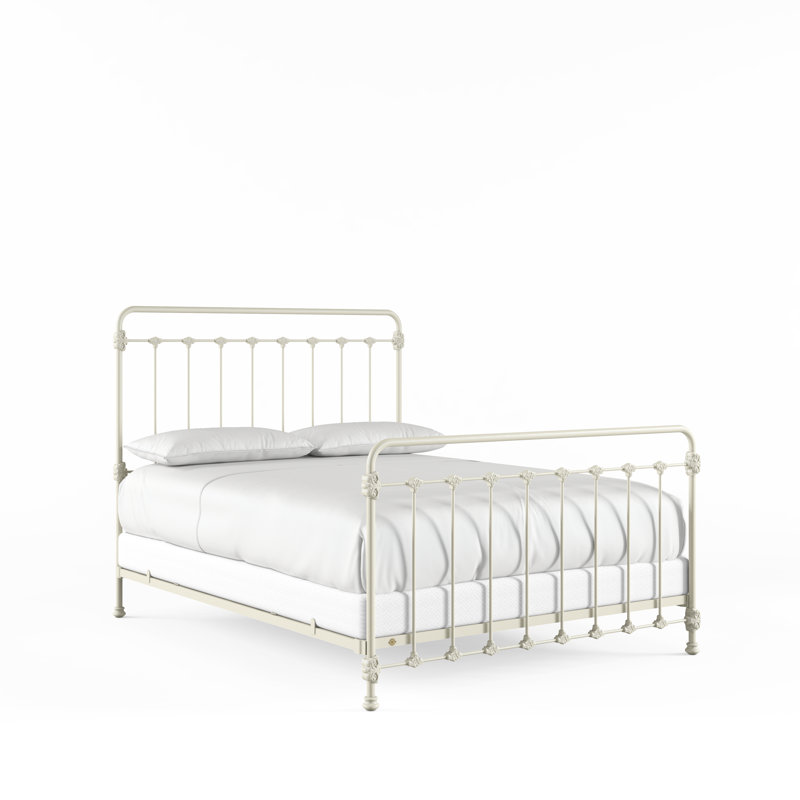 160 Picket Fence Bed | Complete Standard, California King, Gloss Off-White