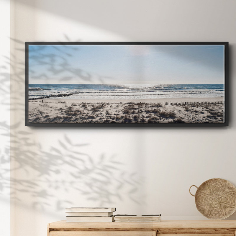 Sunday Surf- Framed Canvas, 24" H x 60" W