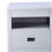 Dove gray storage side table