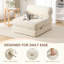 1 Seater Chenille Sofa Bed