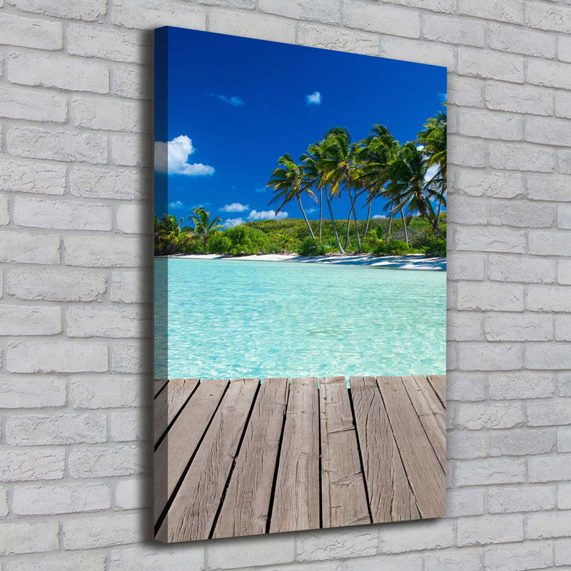 Tropical Beach - Wrapped Canvas Print