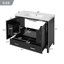 Meuble-lavabo moderne 36 "avec lavabo en céramique et tiroir divisé-668958385