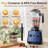 Professional 3.0-HP Kitchen Blender: Powerful 25000 RPM Countertop Blender with 68 oz BPA-Free Container, Variable Speed & Pulse for Smoothies, Shakes, Ice Crushing & More!