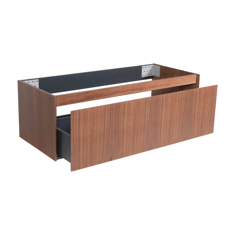 Meuble-lavabo de qualité supérieure, noyer, fixation murale 48 sans lavabo, 48"