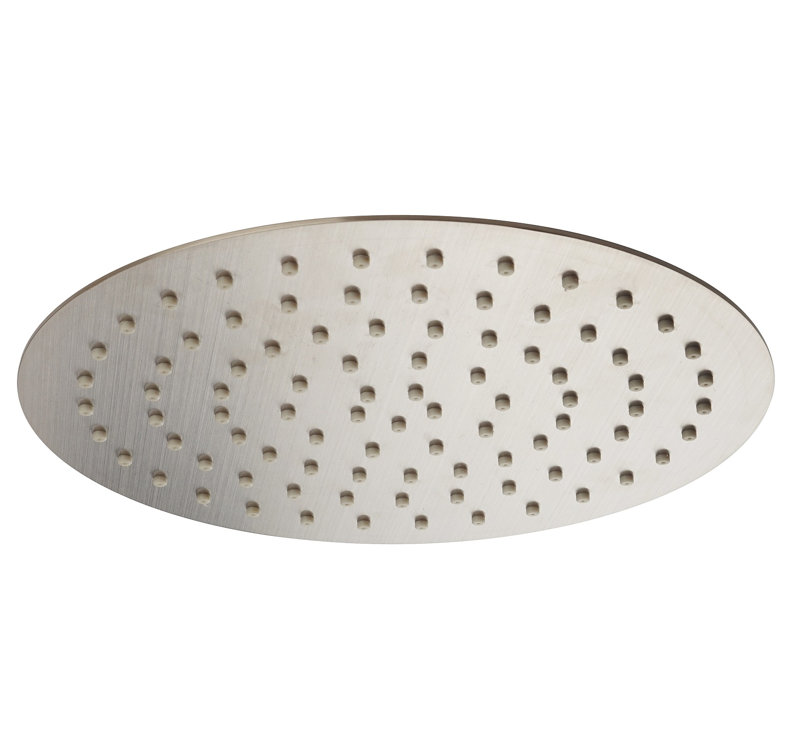 Tête de douche rain, H 0,08 po x l 12 po x P 12 po, Brush Nickel