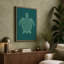 Drifting Turtle Japandi - Wrapped Canvas-168293176-168293182