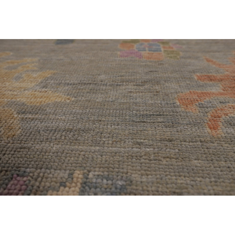 Vegetable Dye Oushak Turkish Large Rug 10x14