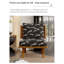 Fauteuil d'appoint français de style français rétro, structure en bois massif, tissu jacquard, conception sans accoudoirs pour la maison