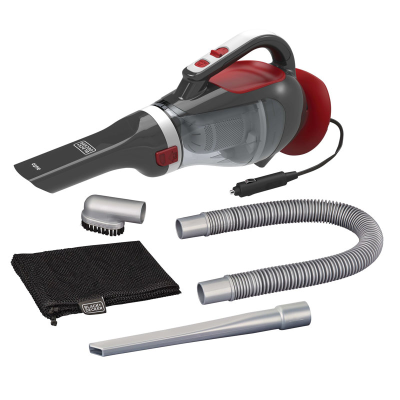 Aspirateur à main 12 V DC NOIR + DECKER, rouge