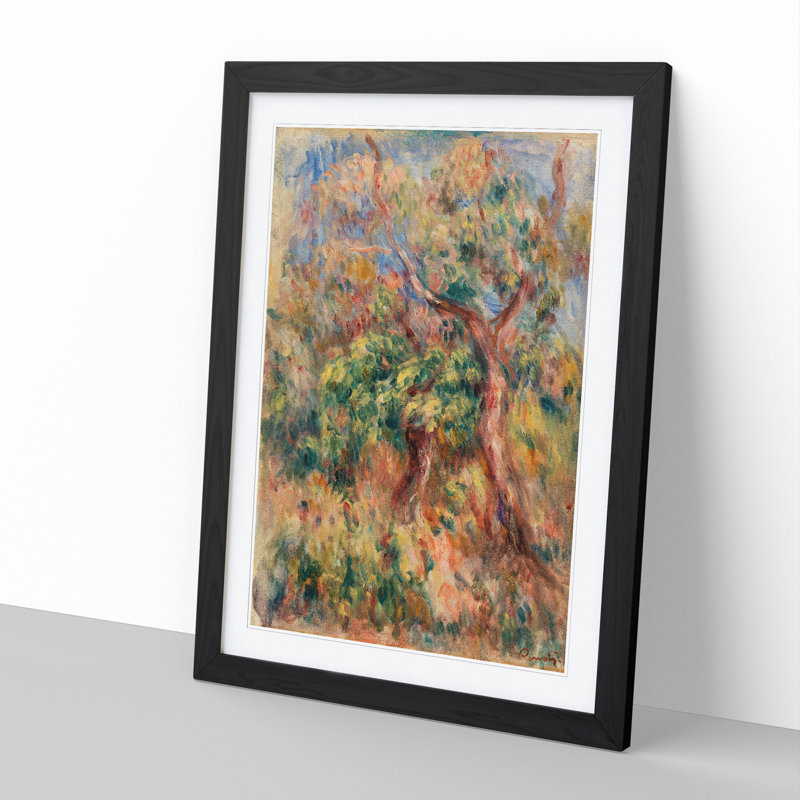 Landscape Vol.3 by Pierre-Auguste Renoir - Picture Frame Painting, 48cm H x 36cm W x 2cm D, Black Framed