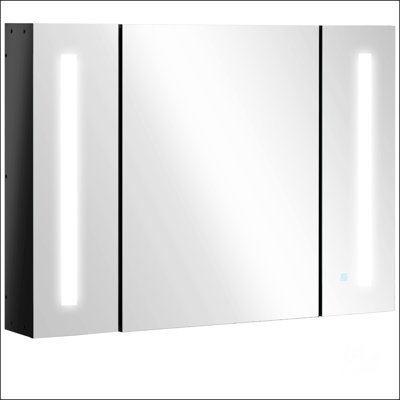 Kleankin LED Lighted Medicine Cabinet With Mirror