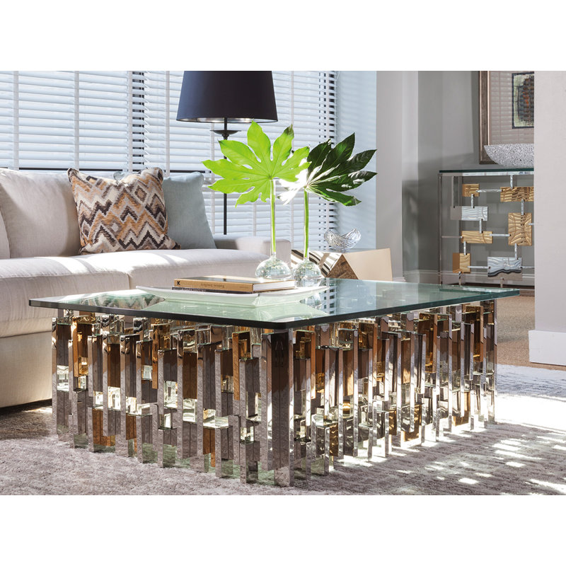 Cityscape 2 - Piece Glass Top Living Room Table Set
