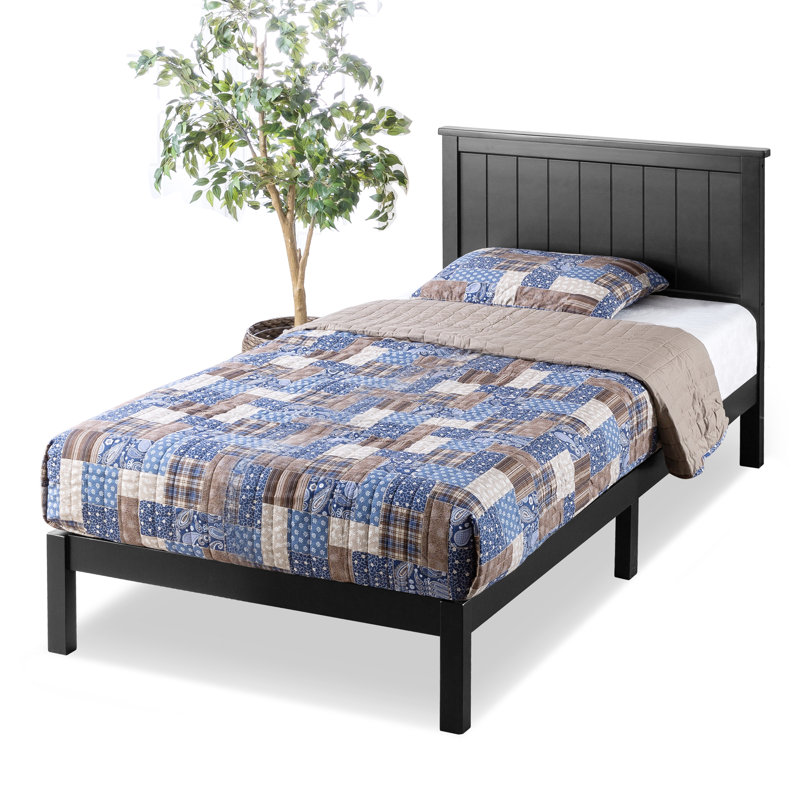 Aalke Solid Wood Platform Bed, King