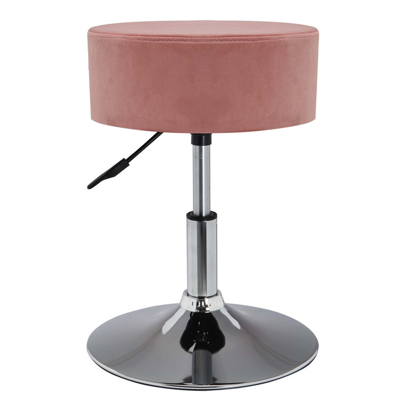 Crofford Iron Accent Stool, Pink