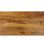 Table basse industrielle pour patio en bois d'aspect antique, structure en métal noir