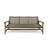 WOOD + WICKER 3 SEATER