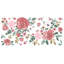 Adhésif décoratif floral et rose doré