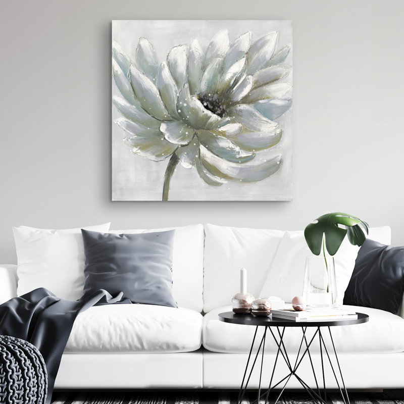 chrysanthemum - 32"x32" art on canvas