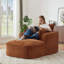 Fauteuil d'appoint méridienne en velours côtelé rayé de 115 cm, canapé-lit une place compressible-808345522