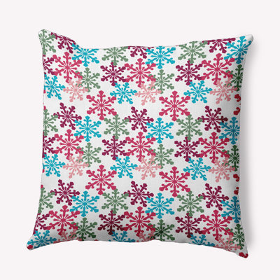 Geometric Polyester Indoor/Outdoor Throw Pillow
