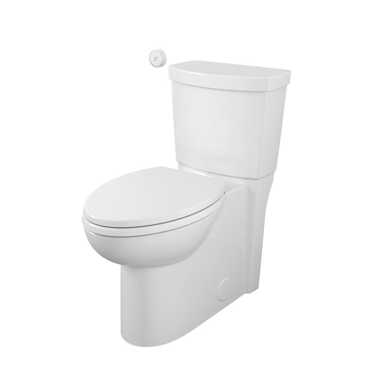 Toilette allongée à hauteur réglable sans contact American Standard, blanc