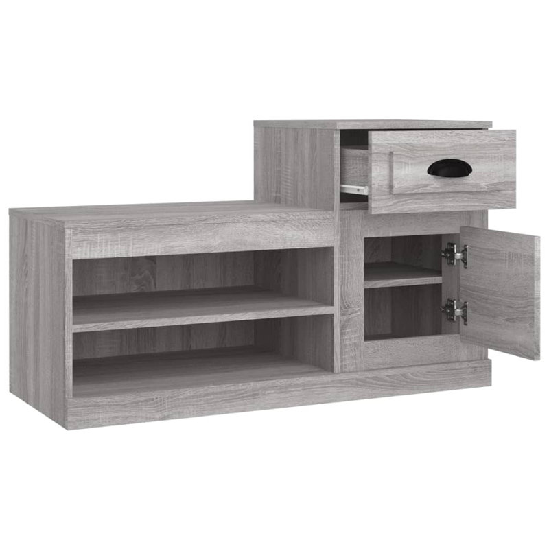 Menzen Shoe Storage Cabinet, Grey Sonoma