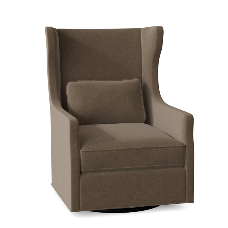 Taylor Upholstered Wingback Chair, Bark (8789 06)