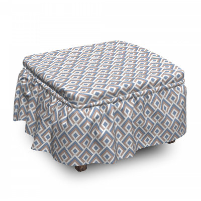 Box Cushion Ottoman Slipcover