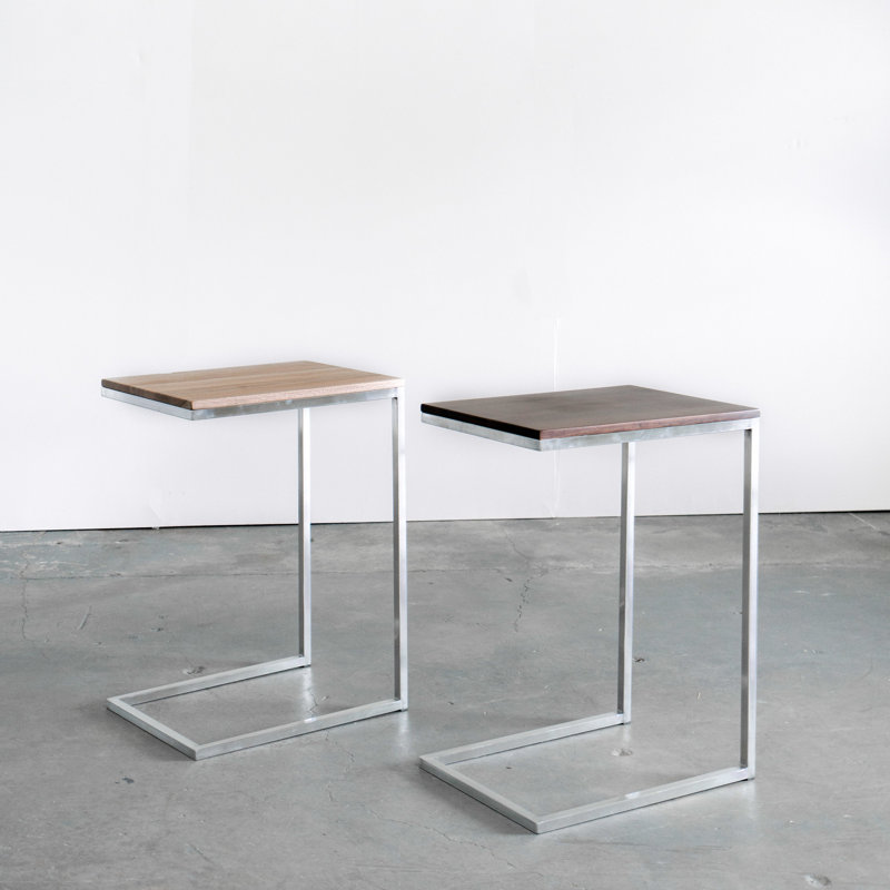 Solid Wood Top End Table, Classic Walnut