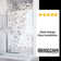 Distinctive Elite 53.06'' - 54'' W x 71.38'' H Hinged Semi-Frameless Shower Door with Clear Glass