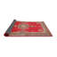 Tapis rose foncé/brun traditionnel traditionnel-773117813