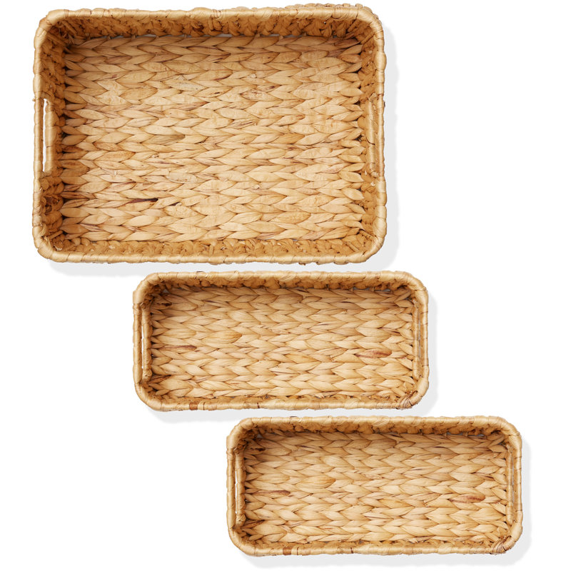 Casafield Seagrass Decorative Basket, Light Brown