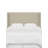 Hudson Upholstered Cotton Pine Wingback Headboard-89475560-90638320