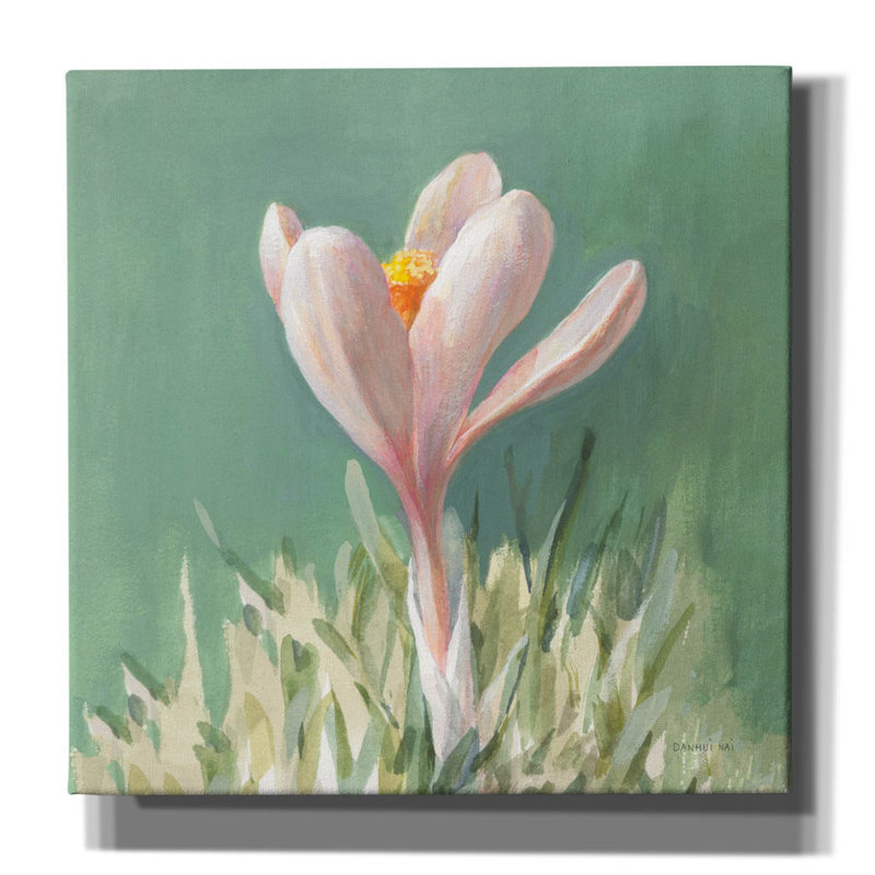 Toile épique «Soft Crocus» par Danhui Nai, H 12 po x l 12 po