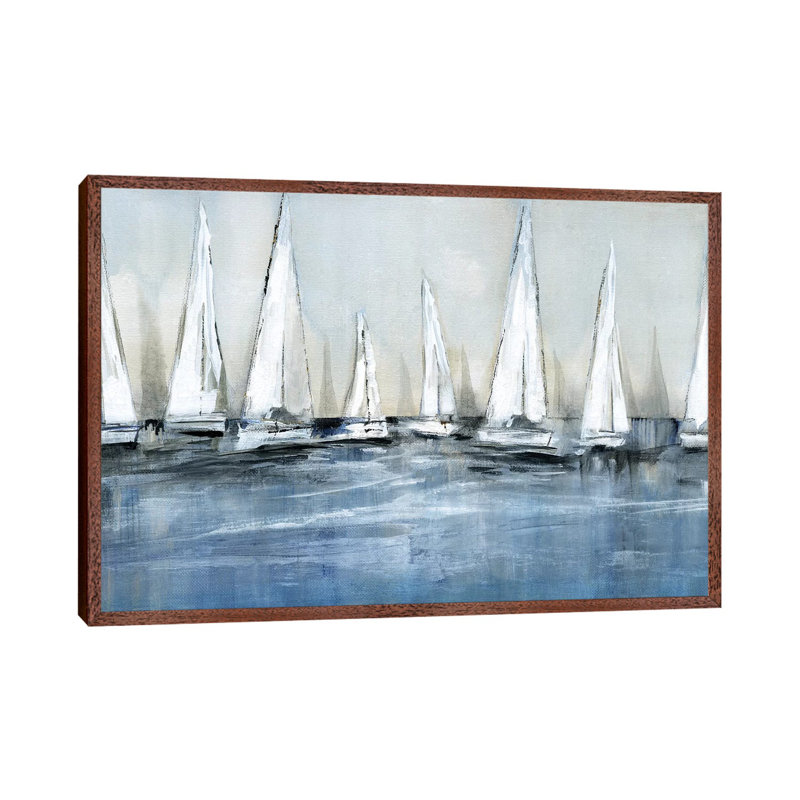 Waiting For The Sun by Susan Jill - Painting on Canvas, Classic Brown Wood Framed, 152.5 cm H x 101.5 cm W