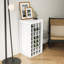 Armoire à vin modulaire 32 lignes, finition, lignes simples, P 15,85 po x l 17,73 po, H 36,22 po, ligne droite foncée, +
