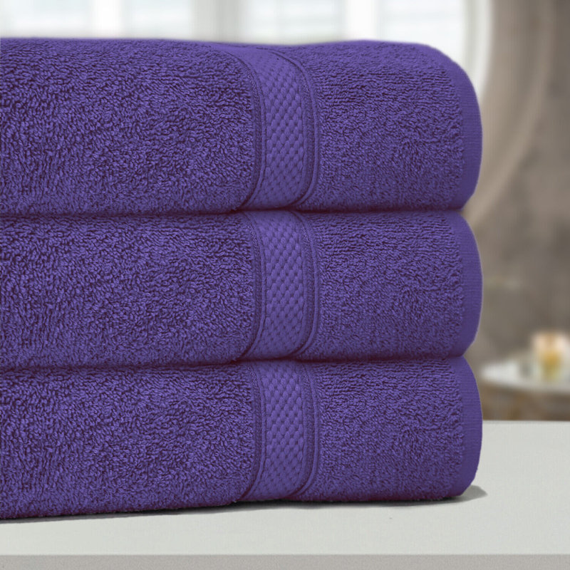 Fillbert Midweight Bath Towel, Purple