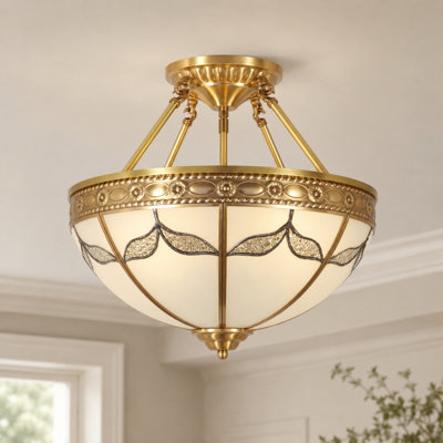 4 - Light Dome Chandelier Dimmable
