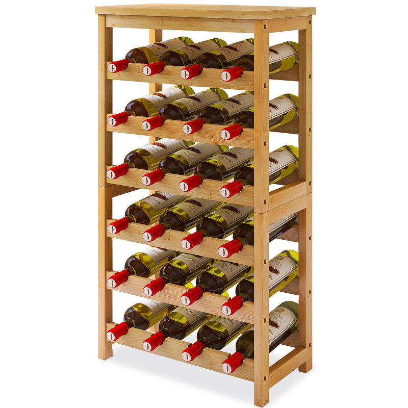 Bacote Wine Bottle Rack, Natural