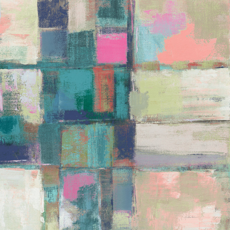 Island Hues II Crop Bright by Silvia Vassileva - Wrapped Canvas Painting, 91cm H x 91cm W x 3.8cm D